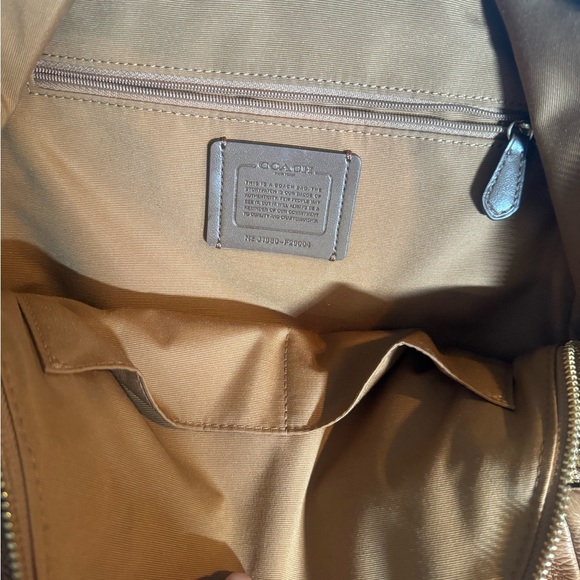 Coach Tan Leather Women's Backpack - Picture 3 of 3